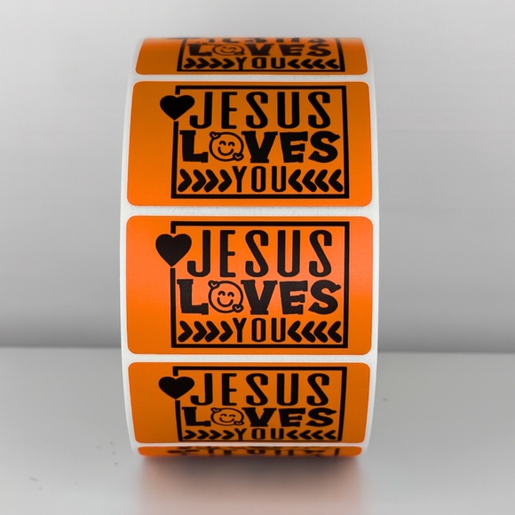 Jesus Loves You Stickers Labels Faith Packaging Small Business Gifts - Picture 8 of 11